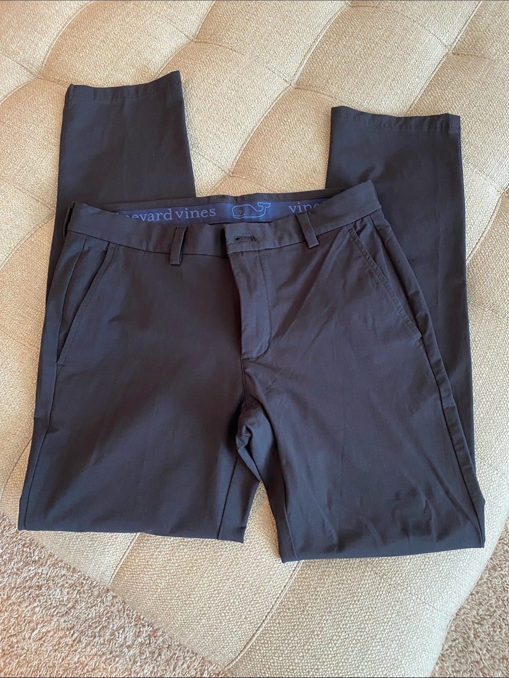 Vineyard Vines Men's Black Stretch Chino Pants